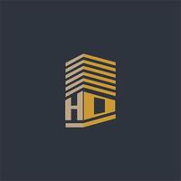 HO initial monogram real estate logo ideas vector