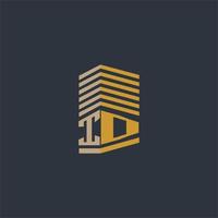 ID initial monogram real estate logo ideas vector