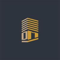 DM initial monogram real estate logo ideas vector