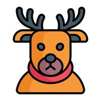 Reindeer vector trendy style for christmas decoration