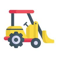 A perfect design icon of excavator in modern trendy style vector