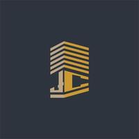 JC initial monogram real estate logo ideas vector