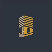 JO initial monogram real estate logo ideas vector