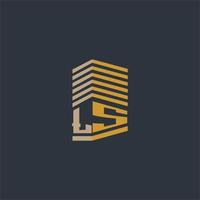 LS initial monogram real estate logo ideas vector