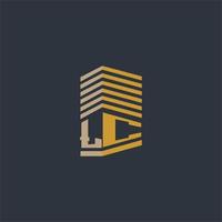 LC initial monogram real estate logo ideas vector