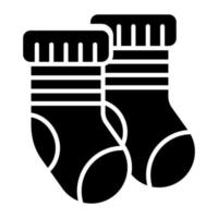 Winter apparel vector icon design of christmas socks