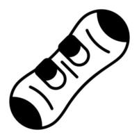 A well design vector icon of skateboard