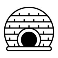 Igloo vector icon design in trendy style