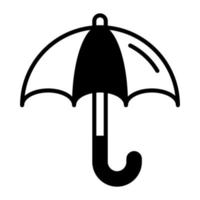 Beautiful vector icon of umbrella in modern style