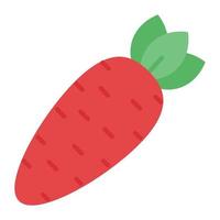 Trendy icon of carrot ready to use, editable vector