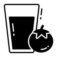 Tomato juice vector icon in trendy style