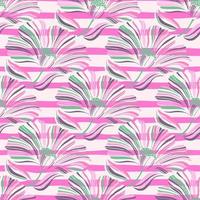 Seamless pattern with tropical leaves. Stylized floral background. vector