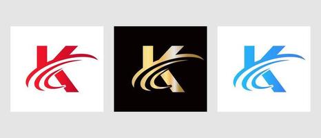 plantilla de diseño de logotipo de letra k vector
