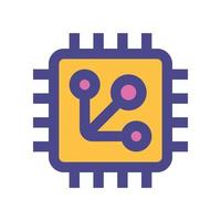 processor icon for your website, mobile, presentation, and logo design. vector