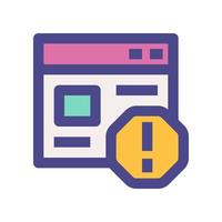 error icon for your website, mobile, presentation, and logo design. vector