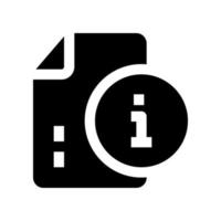 file info icon for your website, mobile, presentation, and logo design. vector