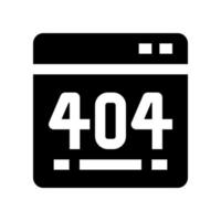 Icono de error 404 para su sitio web, móvil, presentación y diseño de logotipo. vector