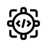 focus icon for your website, mobile, presentation, and logo design. vector