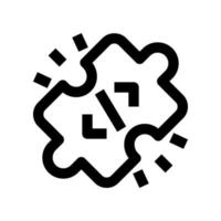 puzzle icon for your website, mobile, presentation, and logo design. vector