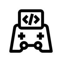 icono de gamepad para su sitio web, móvil, presentación y diseño de logotipo. vector