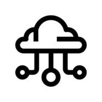 cloud computing icon for your website, mobile, presentation, and logo design. vector