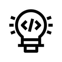 light bulb icon for your website, mobile, presentation, and logo design. vector