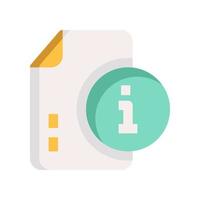 file info icon for your website, mobile, presentation, and logo design. vector