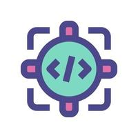 focus icon for your website, mobile, presentation, and logo design. vector