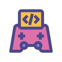 icono de gamepad para su sitio web, móvil, presentación y diseño de logotipo. vector