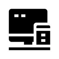 personal computer icon for your website, mobile, presentation, and logo design. vector