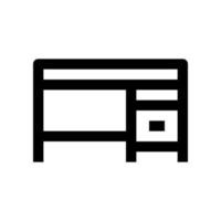 desk icon for your website, mobile, presentation, and logo design. vector