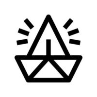 paper boat icon for your website, mobile, presentation, and logo design. vector