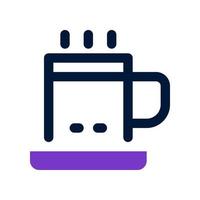 icono de café para su sitio web, móvil, presentación y diseño de logotipo. vector