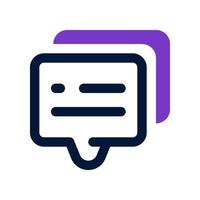 icono de chat para su sitio web, móvil, presentación y diseño de logotipo. vector