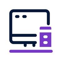 personal computer icon for your website, mobile, presentation, and logo design. vector