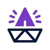 paper boat icon for your website, mobile, presentation, and logo design. vector