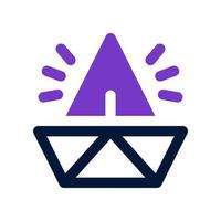 paper boat icon for your website, mobile, presentation, and logo design. vector