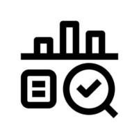 data analysis icon for your website, mobile, presentation, and logo design. vector