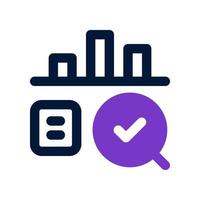 data analysis icon for your website, mobile, presentation, and logo design. vector