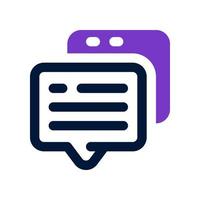 chat box icon for your website, mobile, presentation, and logo design. vector