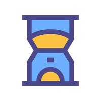 icono de reloj de arena para su sitio web, móvil, presentación y diseño de logotipo. vector