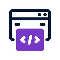 coding icon for your website, mobile, presentation, and logo design. vector