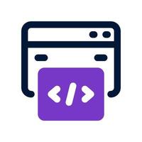 coding icon for your website, mobile, presentation, and logo design. vector