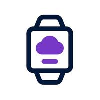 icono de reloj inteligente para su sitio web, móvil, presentación y diseño de logotipo. vector