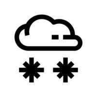 icono de nieve para su sitio web, móvil, presentación y diseño de logotipo. vector