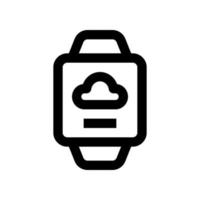 icono de reloj inteligente para su sitio web, móvil, presentación y diseño de logotipo. vector