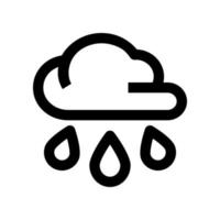 icono de lluvia para su sitio web, móvil, presentación y diseño de logotipo. vector