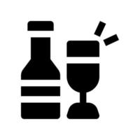 icono de vino para su sitio web, móvil, presentación y diseño de logotipo. vector