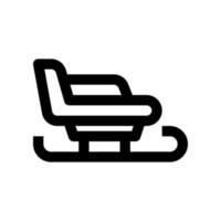 sled icon for your website, mobile, presentation, and logo design. vector