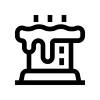 icono de chimenea para su sitio web, móvil, presentación y diseño de logotipo. vector